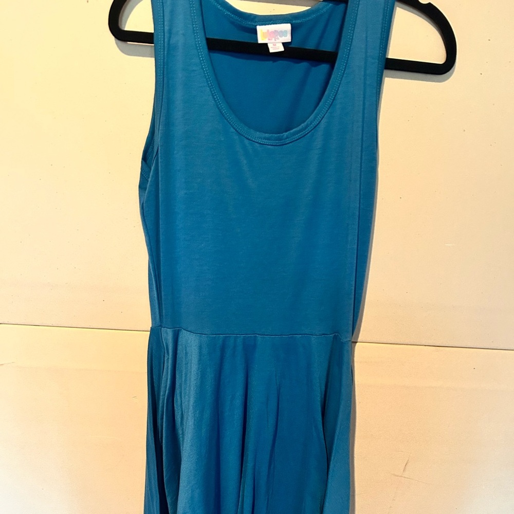 LuLaRoe Blue Sleeveless Dress